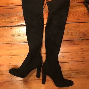 Black over the knee boots